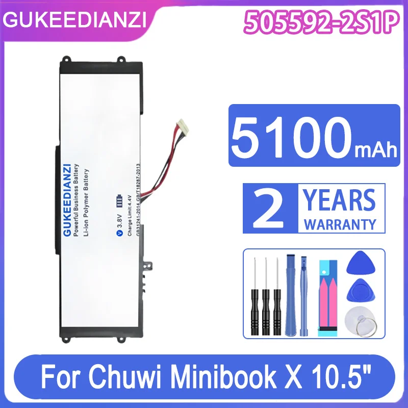 

Сменный аккумулятор для ноутбука GUKEEDIANZI 505592-2S1P 5100 мАч для Chuwi Minibook X 10,5 дюйма для Aierxuan Dere