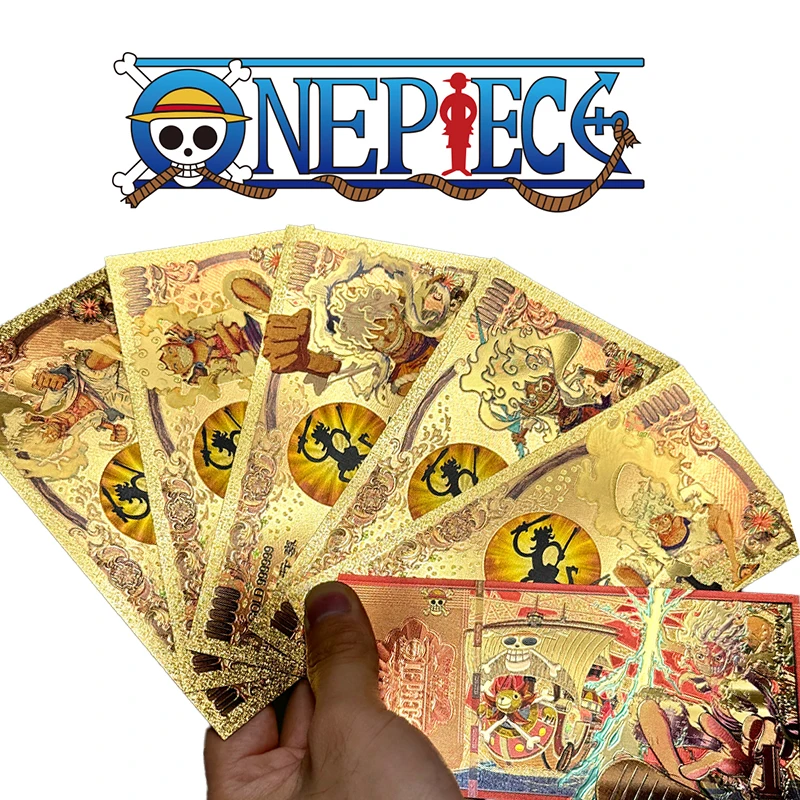 Коллекция 2024, Аниме One Piece, экшн-фигурки Луффи, Фотокарта, новые золотые памятные банкноты, коллекционные игрушки, подарки для искусственных денег
Коллекция 2024, Аниме One Piece, экшн-фигурки Луффи, Фотокарта, новые золотые памятные банкноты, коллекционные игрушки, подарки для искусственных денег