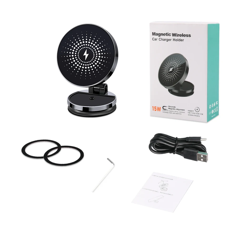15W Magnetic Wireless Car Charger Phone Mount Bracket with Metal Sticker Magnetic Car Mount Holder Plate allL QI charging phones
15W Magnetic Wireless Car Charger Phone Mount Bracket with Metal Sticker Magnetic Car Mount Holder Plate allL QI charging phones
