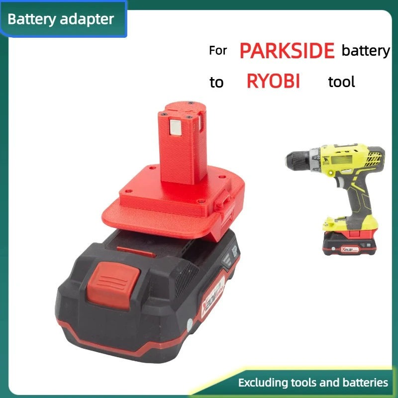 

For PARKSIDE 20V Lithium Battery Converter TO RYOBI 18V/20V Lithium Cordless Drill Tool Adapter (Only Adapter)