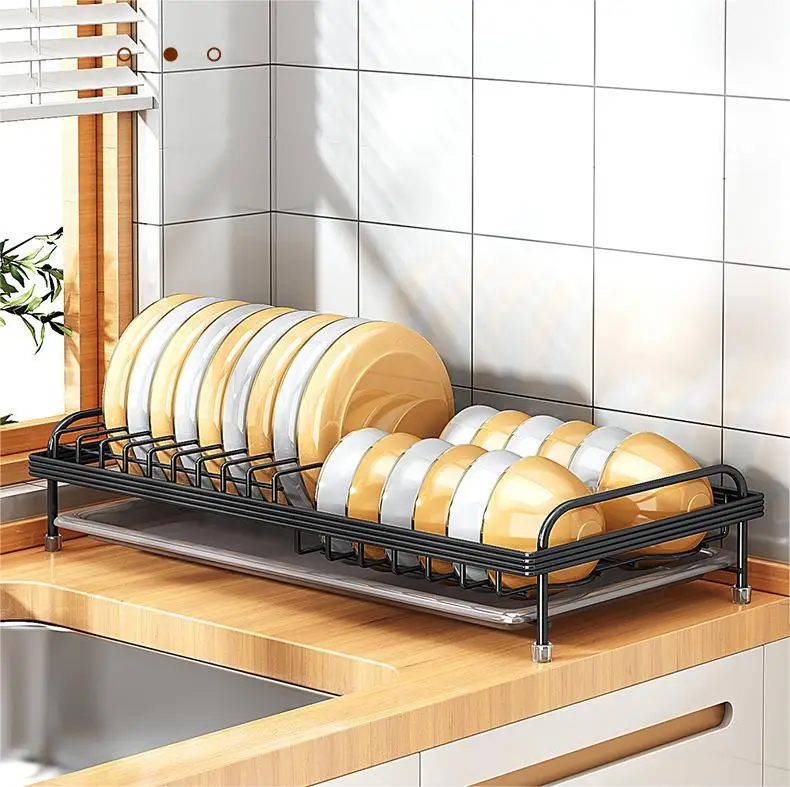Single-Tier Carbon Steel Cabinet Dish Rack Multifunctional Household Kitchen with Pull-Out Catch Tray Dish Storage Draining Rack
Single-Tier Carbon Steel Cabinet Dish Rack Multifunctional Household Kitchen with Pull-Out Catch Tray Dish Storage Draining Rack