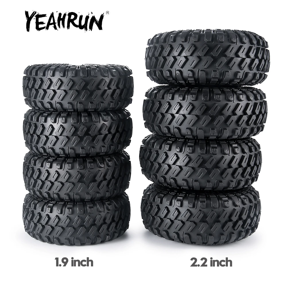 

Резиновые шины YEAHRUN 4 шт. 1,9/2,2 дюйма, колесные шины с пеной для Axial SCX10 Wraith 90018 TRX-4 1/10, детали для радиоуправляемых моделей автомобилей на гусеничном ходу