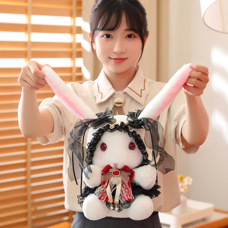 

Kawaii Lolita Rabbit Plush toys Appease Doll Stuffed Animal Bunny Plushie Kids Toys Girls Children Birthday Gifts Baby Sleep Toy