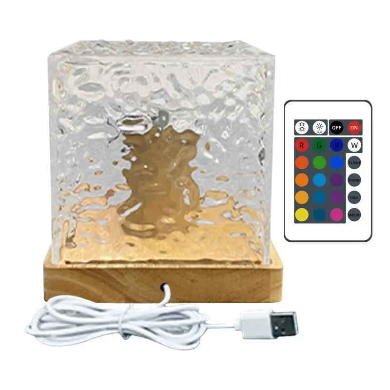Color Changing Night Light Transparent Night Light With Water Effect Night Lighting Supplies For Coffee Table Bedside Table
Color Changing Night Light Transparent Night Light With Water Effect Night Lighting Supplies For Coffee Table Bedside Table