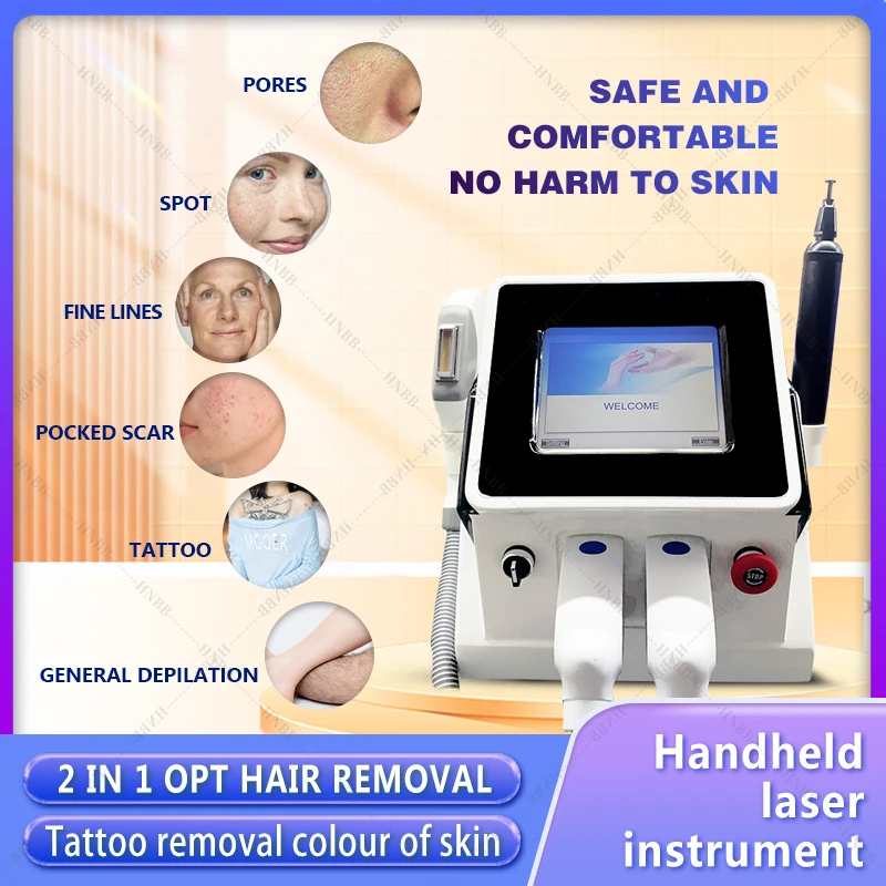 OPT+PS Laser 2 in 1 Newest 2023 Diodes Portable Painless Ipl Permanent Hair Removal Machine Flawless Epilator ODM Factory
OPT+PS Laser 2 in 1 Newest 2023 Diodes Portable Painless Ipl Permanent Hair Removal Machine Flawless Epilator ODM Factory