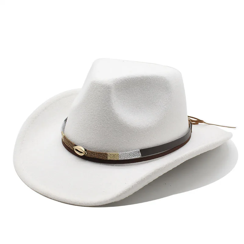 New Men Women Western Cowboy Hat Wide Brim Autumn Winter Classic Cowgirl Jazz Cap Church Panama Sombrero Vaquero
New Men Women Western Cowboy Hat Wide Brim Autumn Winter Classic Cowgirl Jazz Cap Church Panama Sombrero Vaquero