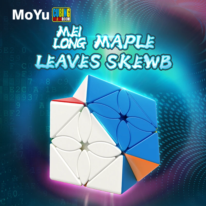 

MOYU Meilong Strange Shape Magic Cube Leaf Clover Double Skew Maple Leaves Skewb Profession Magico Puzzle Education Toys