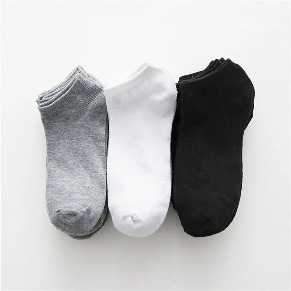 

Simple Ankle Socks Unisex Anti-slid Ankle Socks for Athletic Running Wear 5 Pairs of Low Cut Liner Socks for Women Men Anti-slid