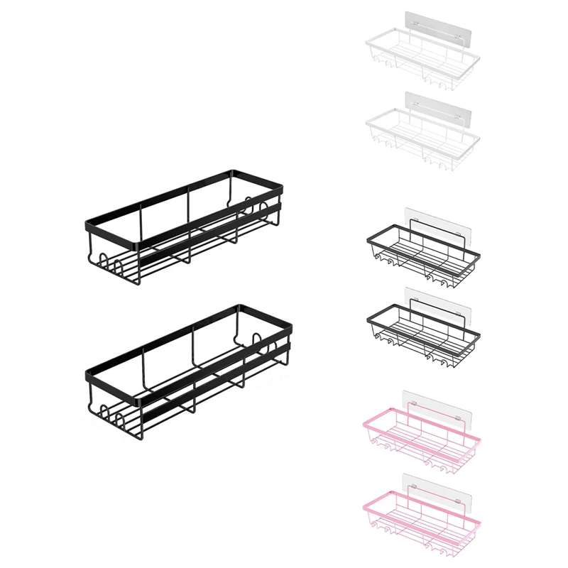 Shower Caddy Shelf Organizer, 2 Pack Adhesive Bathroom Accessories, Save Space With Hooks
Shower Caddy Shelf Organizer, 2 Pack Adhesive Bathroom Accessories, Save Space With Hooks