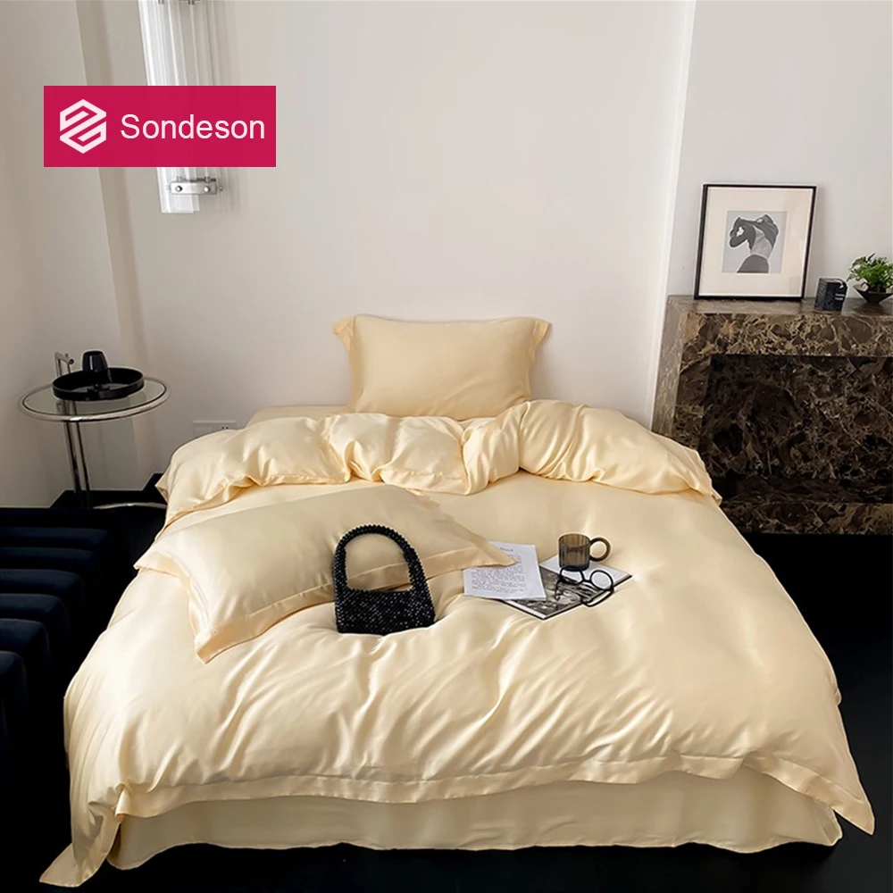 Sondeson 2024 New Noble 100% Silk Bedding Set Beauty Yellow Duvet Cover Flat Sheet Pillow Case King Queen Fitted Sheet Set
Sondeson 2024 New Noble 100% Silk Bedding Set Beauty Yellow Duvet Cover Flat Sheet Pillow Case King Queen Fitted Sheet Set