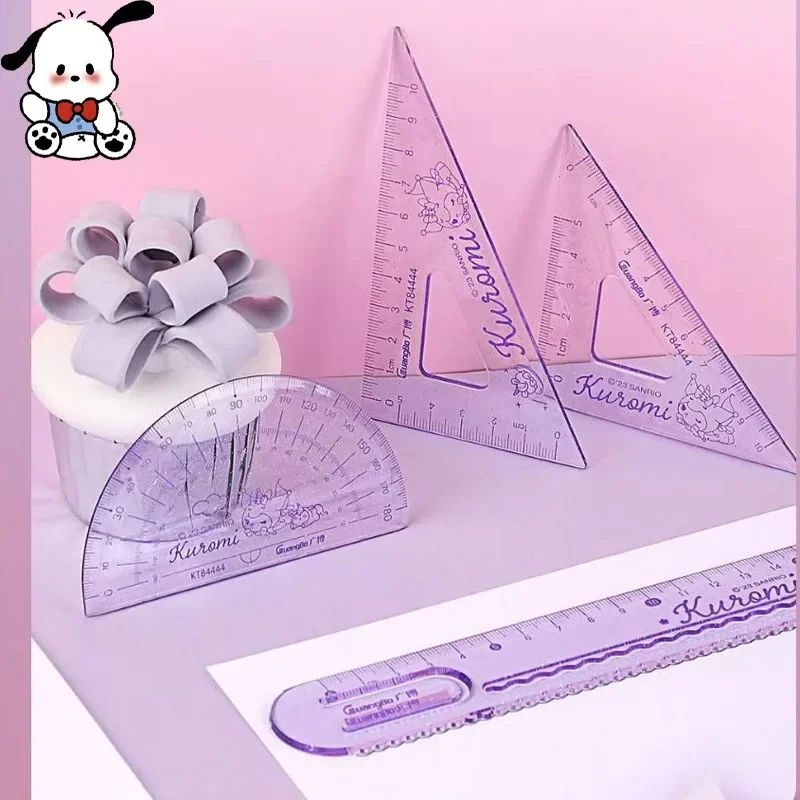 Sanrio Hello Kitty Cinnamorroll My Melody Pachacco Kawaii Ruler Set Student Cartoon Stationery Triangle Stationery Accessories
Sanrio Hello Kitty Cinnamorroll My Melody Pachacco Kawaii Ruler Set Student Cartoon Stationery Triangle Stationery Accessories