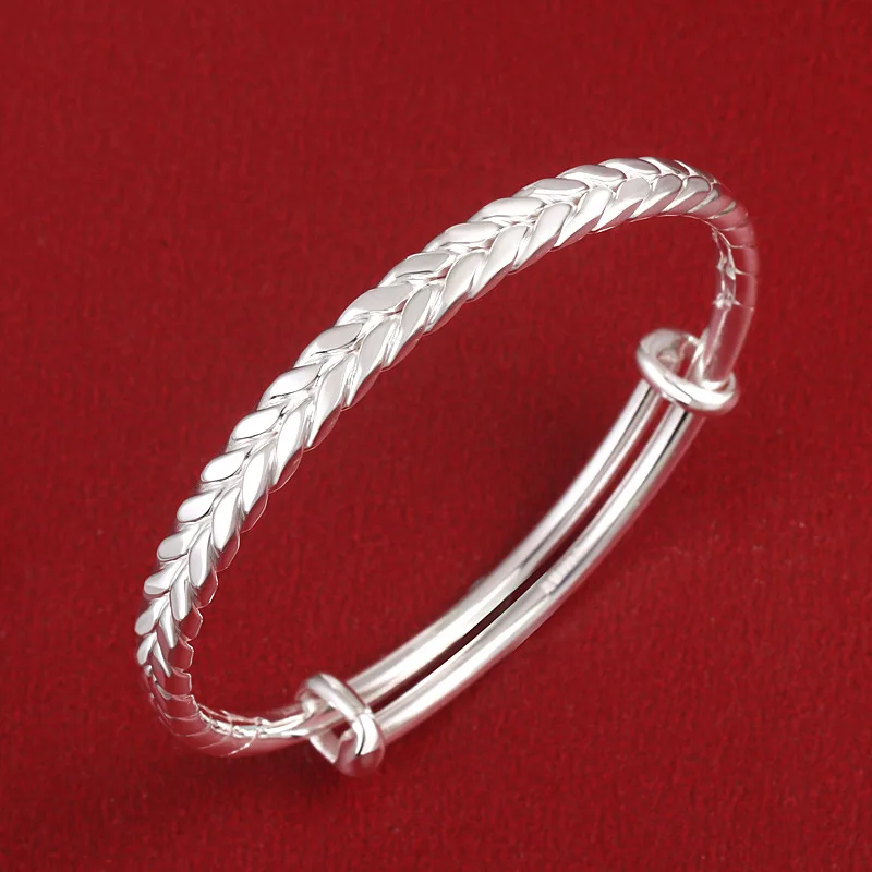 Wheat Silver Bracelet Female S999 Sterling Silver Ethnic Style Original Niche Design Young National Style Simple Pure Silver Bra
Wheat Silver Bracelet Female S999 Sterling Silver Ethnic Style Original Niche Design Young National Style Simple Pure Silver Bra
