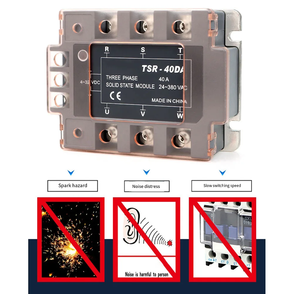 1 шт., трехфазный твердотельный релейный модуль, AC380V 40A SSR DC, аксессуары для электрооборудования переменного тока
1 шт., трехфазный твердотельный релейный модуль, AC380V 40A SSR DC, аксессуары для электрооборудования переменного тока