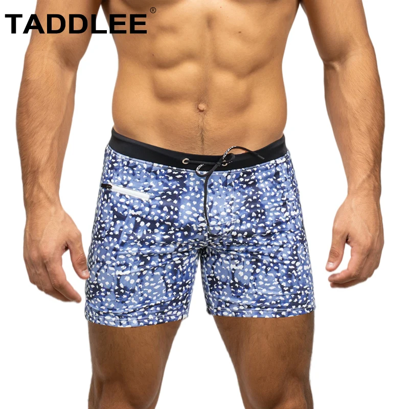 

Taddlee Mens Swimwear Swim Trunks Brief Square Cut Swimsuits Pocket Board Shorts