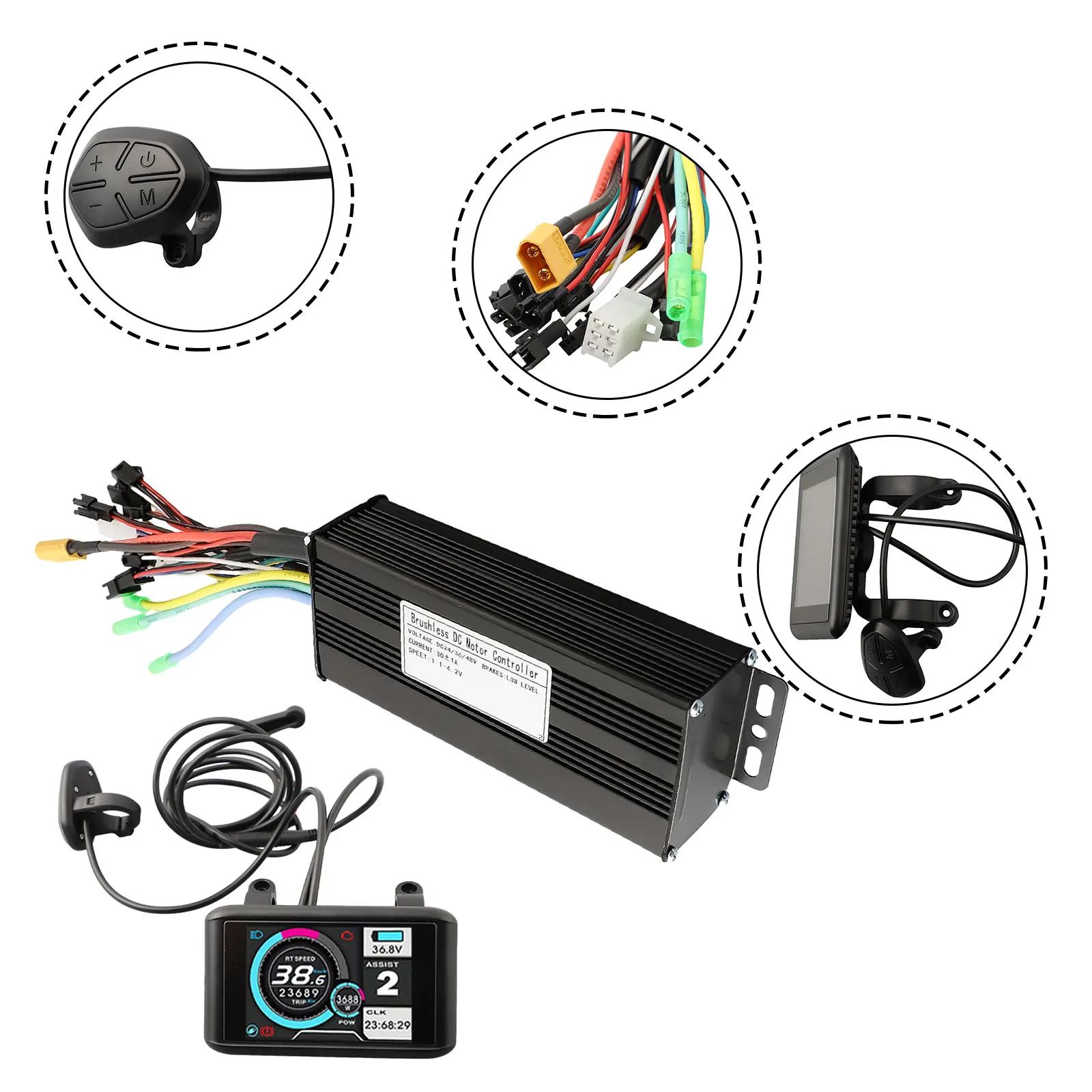 Enhance Your Electric Bike Performance with 24V48V750W1000W 30A 3Mode Sine Wave Controller UKC1 LCD Instrument
Enhance Your Electric Bike Performance with 24V48V750W1000W 30A 3Mode Sine Wave Controller UKC1 LCD Instrument