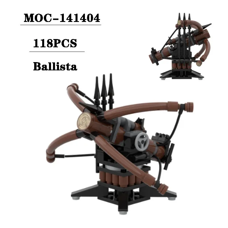 Building Block MOC-141404 Crossbow Cannon Building Scene Weapons 118PCS Adult and Children Education Birthday Christmas Toy Gift
Building Block MOC-141404 Crossbow Cannon Building Scene Weapons 118PCS Adult and Children Education Birthday Christmas Toy Gift