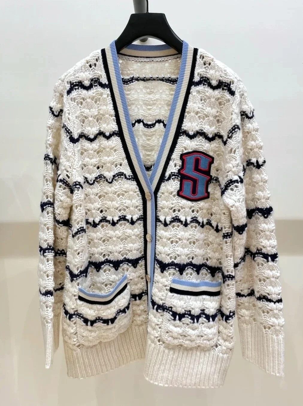 

Luxury Brand Designer S Letter Knit Cardigan For Women Knitwear Top Coat Sweater Dress 2023 Winter Woman Jacket Clothing