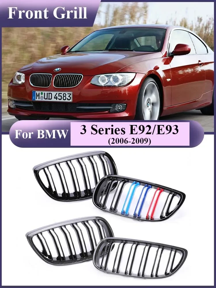 Fender Side Grille for BMW 3 Series E92 E93 2005-2009 Carbon Fiber Front Upper Kidney Bumper Grill Mesh M Color Car Assecories
Fender Side Grille for BMW 3 Series E92 E93 2005-2009 Carbon Fiber Front Upper Kidney Bumper Grill Mesh M Color Car Assecories