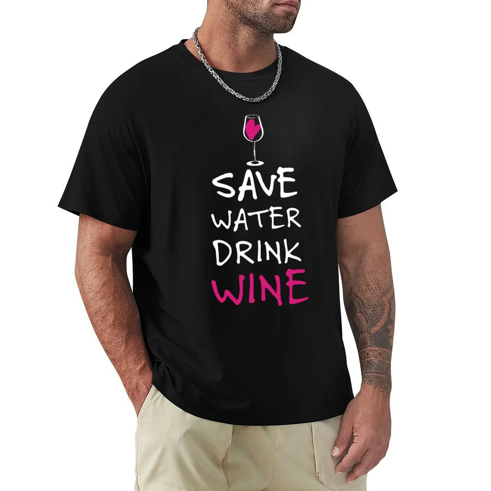 Save Water Drink Wine T-Shirt customs summer top for a boy slim fit t shirts for men
Save Water Drink Wine T-Shirt customs summer top for a boy slim fit t shirts for men