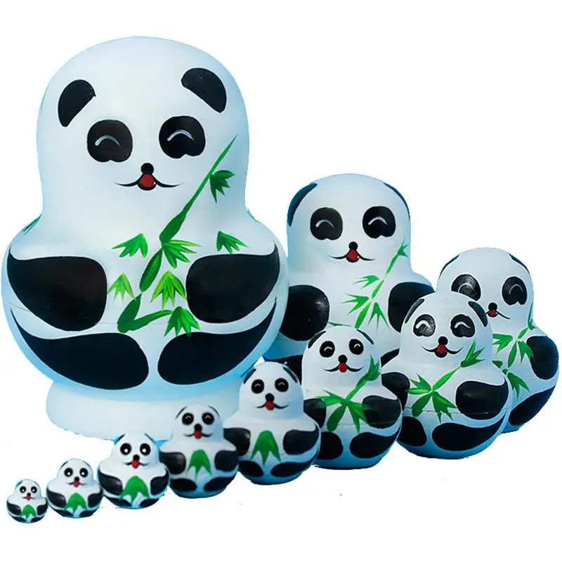 10Pcs Handmade Panda Russian Nesting Dolls Russian Doll Matryoshka Gift Paint Toys Kids Nesting Dolls Stacking Toys For Kids
10Pcs Handmade Panda Russian Nesting Dolls Russian Doll Matryoshka Gift Paint Toys Kids Nesting Dolls Stacking Toys For Kids