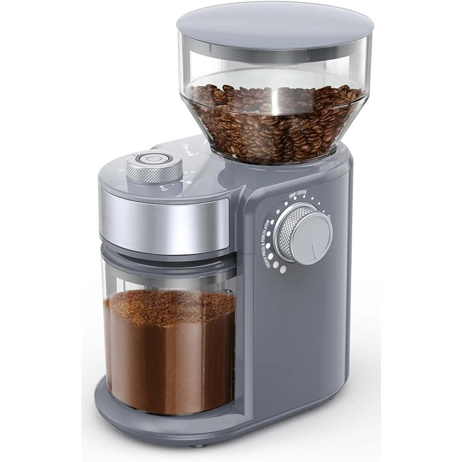 

Electric Burr Mill Coffee Grinder with 18 Precise Grind Settings for Espresso, Drip and French Press - Adjustable Burr Grinder