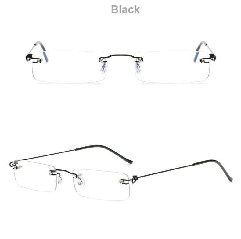 Men's Anti Blue Light Blocking Reading Glasses Cut Frameless Metal HD Lens Eyewear Women Prescription Presbyopic Glasses +400 23 Mallzona S61c124f1a627426ca9963c33eb578fban Men's Anti Blue Light Blocking Reading Glasses Cut Frameless Metal HD Lens Eyewear Women Prescription Presbyopic Glasses +400 Mallzona