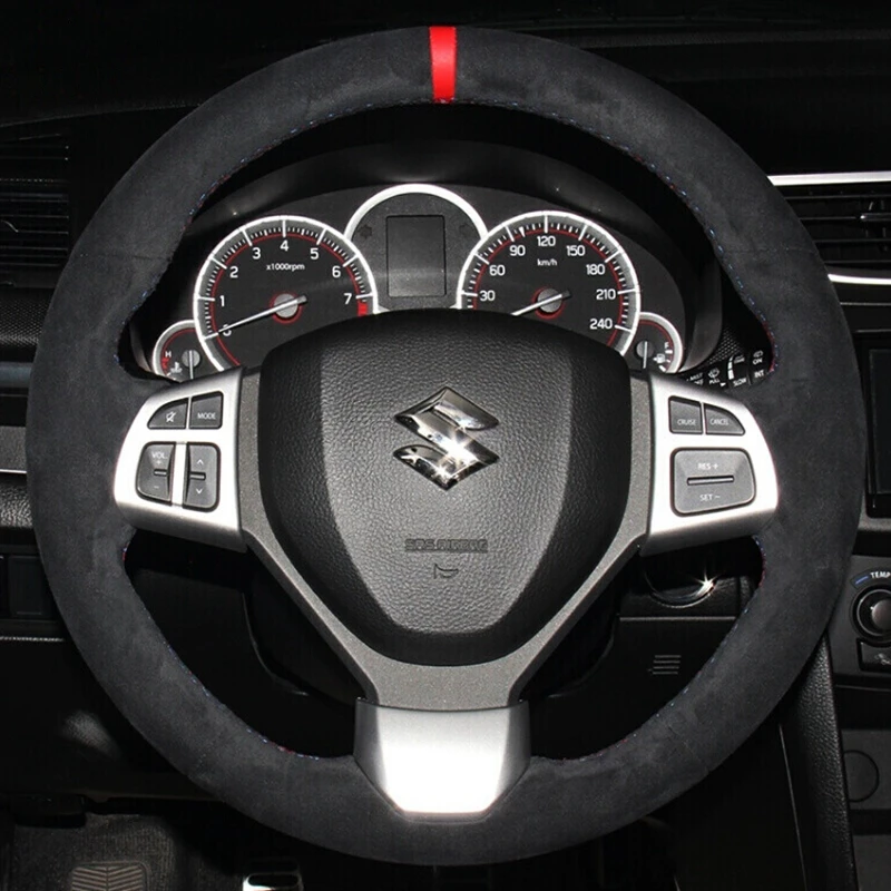 Custom Car Steering Wheel Braid Cover Suede 100% Fit For Suzuki Swift Sport 2012 2013-2017 Vitara S 2016-2019 Car Accessories 
Custom Car Steering Wheel Braid Cover Suede 100% Fit For Suzuki Swift Sport 2012 2013-2017 Vitara S 2016-2019 Car Accessories