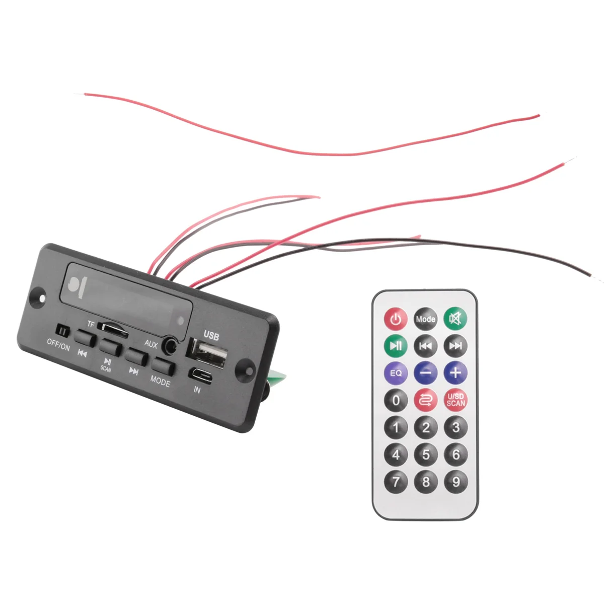 2X25W 50W Amplifier MP3 Player Decoder Board 5V-12V Bluetooth 5.0 Car FM Radio Module Support TF USB AUX Player Decoder
2X25W 50W Amplifier MP3 Player Decoder Board 5V-12V Bluetooth 5.0 Car FM Radio Module Support TF USB AUX Player Decoder
