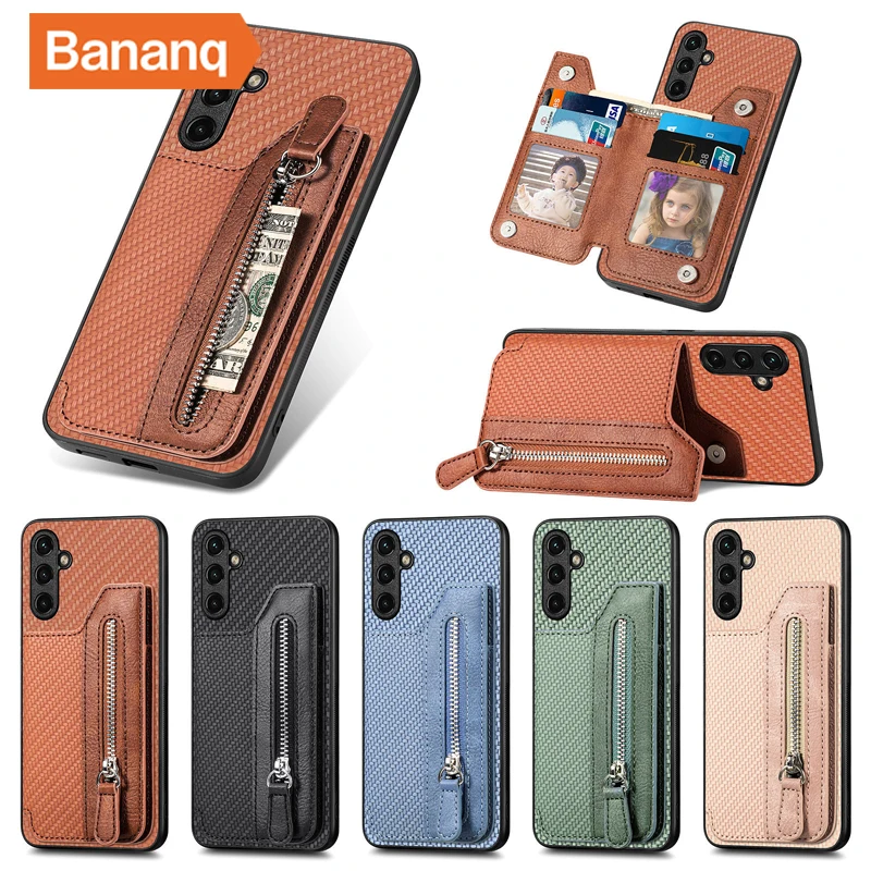 Bananq Card Slots Wallet Case For Samsung S23 S22 S21 FE S20 S10 S9 S8 Plus Note 20 Ultra Cover For Galaxy A14 A54 A71 4G A51 5G 
Bananq Card Slots Wallet Case For Samsung S23 S22 S21 FE S20 S10 S9 S8 Plus Note 20 Ultra Cover For Galaxy A14 A54 A71 4G A51 5G