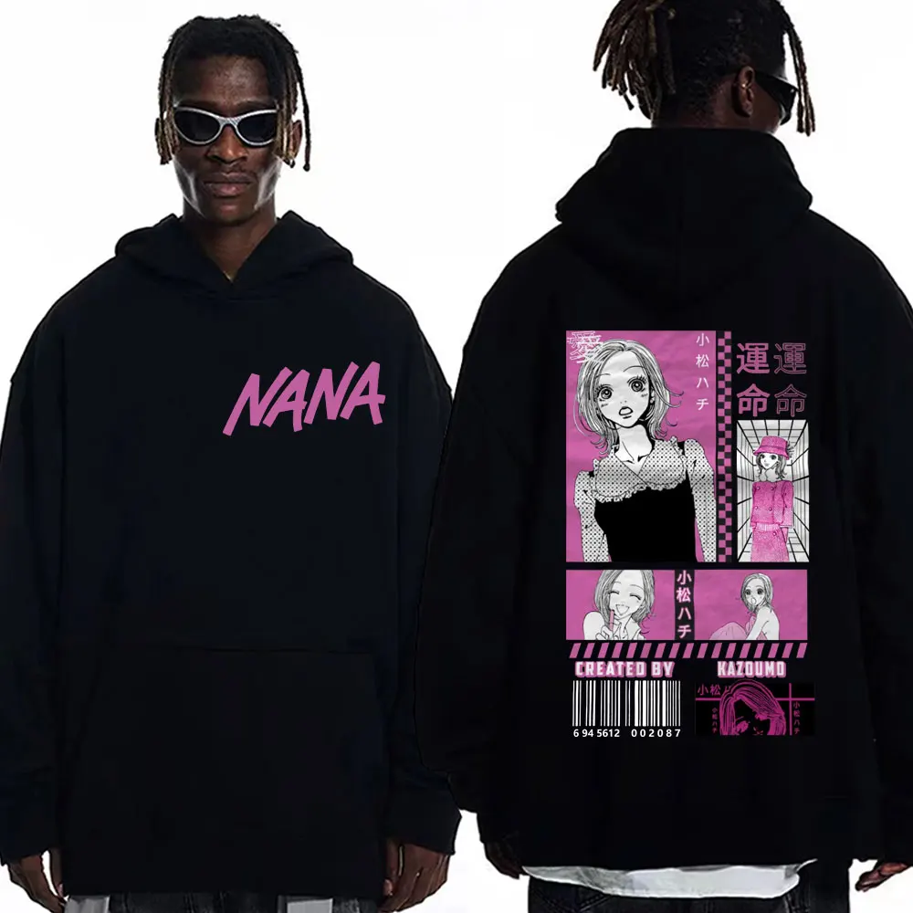 Japanese Anime Nana Osaki Hachi Komatsu Print Hoodie Black Stones Band Manga Sweatshirts Unisex Street Fashion Trend Pullovers
Japanese Anime Nana Osaki Hachi Komatsu Print Hoodie Black Stones Band Manga Sweatshirts Unisex Street Fashion Trend Pullovers