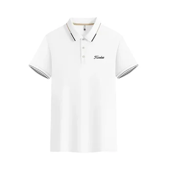 Calças Especiais de Golfe Femininas: Estilo e Conforto para o Dia a Dia 11 2024 Men's Golf New Classic Short Sleeved Summer Top Casual T-shirt with Buckle Large S-4XL High Quality Polo Shirt Printed POLO