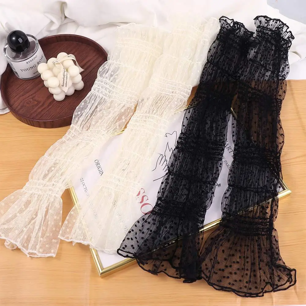 Soft Sports Wrist Cuffs Temperament Polka Dot Sun Protection Women Arm Sleeves Lace Sunscreen Sleeves Korean Style Oversleeves
Soft Sports Wrist Cuffs Temperament Polka Dot Sun Protection Women Arm Sleeves Lace Sunscreen Sleeves Korean Style Oversleeves
