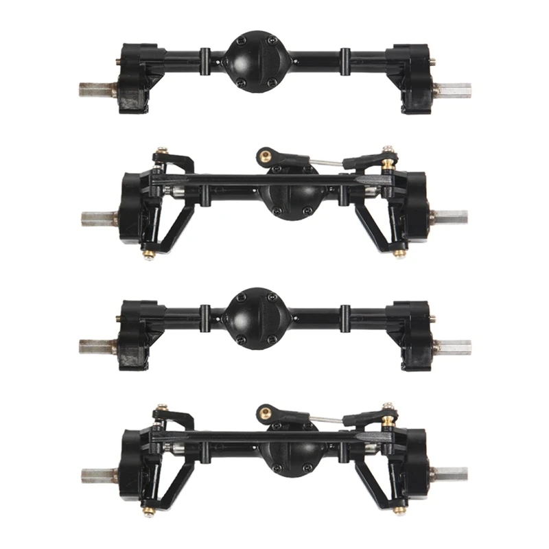 

4Pcs Front And Rear Portal Axle For WPL C14 C24 C24-1 C34 C44 B14 B24 1/16 RC Car Upgrade Parts