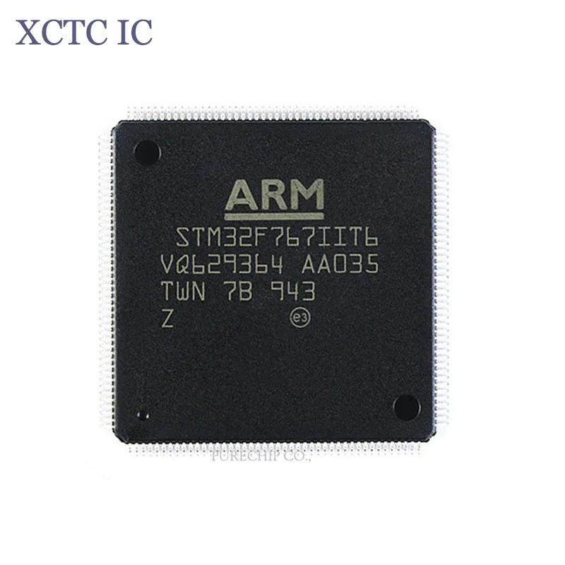 STM32F767IIT6 LQFP-176 Arm Cortex-M7 MCU 2 Мб флэш-памяти 216 МГц CPU, Art New original IC
STM32F767IIT6 LQFP-176 Arm Cortex-M7 MCU 2 Мб флэш-памяти 216 МГц CPU, Art New original IC