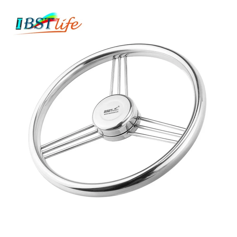13-1/2'' 342mm Steering Wheel Stainless Steel 304 Marine Grade 3 Spokes 15 Degree Marine Boat Yacht Accessories
13-1/2'' 342mm Steering Wheel Stainless Steel 304 Marine Grade 3 Spokes 15 Degree Marine Boat Yacht Accessories