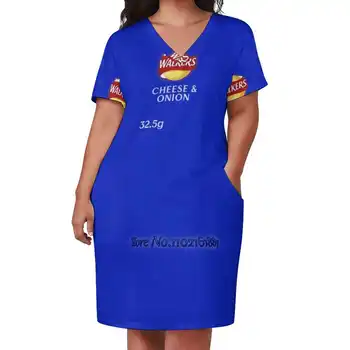 O Vestido Que Combina Elegância e Conforto: Cheese Board Sleeveless Dress 13 Walkers Cheese & Crisps Design Elegant Fashion V-Neck A-Line Skirt Comfortable High Quality Women Clothing Dress Cheese Cheesy