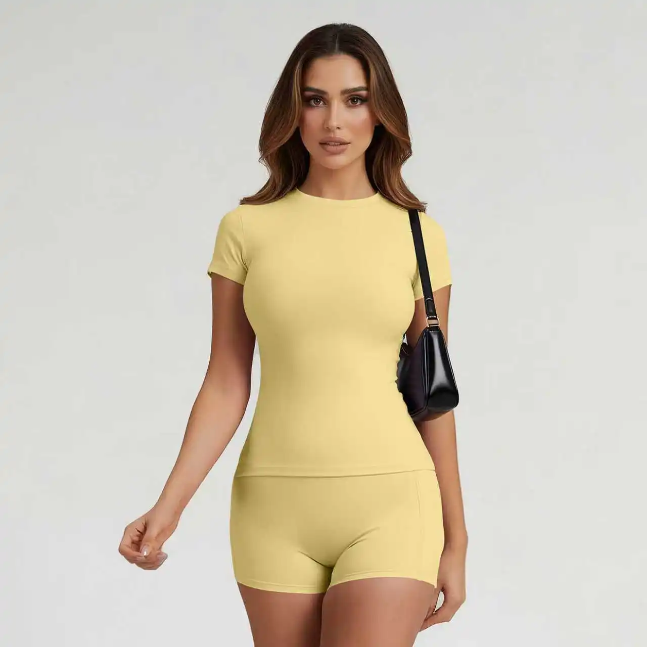 color of na Women's Brushed Fleece Yoga 2-Piece Set High-End Tight Nude Feeling Hip-Lifting Quick-Drying Fitness Sportswear 4 S61c97ec8b6794d31bad1d665c66ae4c4J