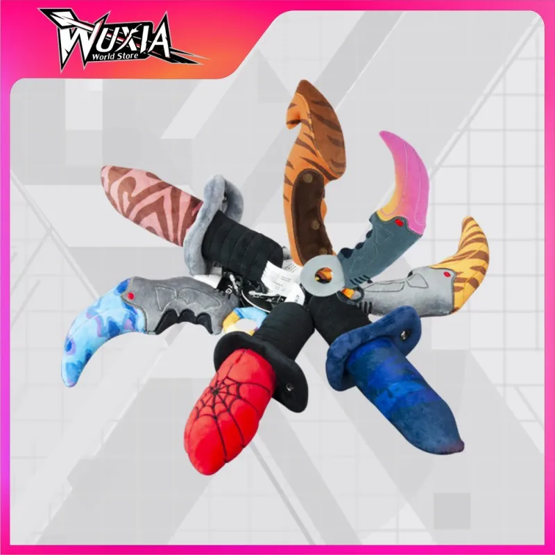 Game CS GO Plush Game Peripherals Claw Knife Plush Doll Toy Gradient Keychain Kawaii Pendant Toy for Boyfriend Gift
Game CS GO Plush Game Peripherals Claw Knife Plush Doll Toy Gradient Keychain Kawaii Pendant Toy for Boyfriend Gift