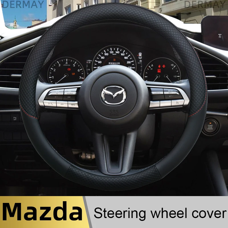 100% DERMAY Brand Leather Sport Car Steering Wheel Cover High Quality for Mazda 3 bl bj bn 323 Axela 3 Sport Auto Accessories
100% DERMAY Brand Leather Sport Car Steering Wheel Cover High Quality for Mazda 3 bl bj bn 323 Axela 3 Sport Auto Accessories
