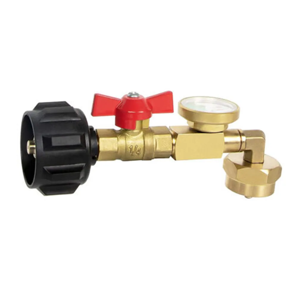 1pcs Propane Refill Adapter W/Gauge Control Valve Fill 1 Lb Bottles From 20 Lb Tank Solid Brass Filling Connector HVAC Tool
1pcs Propane Refill Adapter W/Gauge Control Valve Fill 1 Lb Bottles From 20 Lb Tank Solid Brass Filling Connector HVAC Tool
