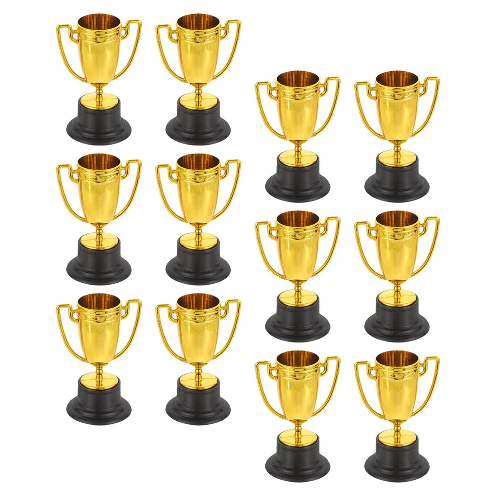12 Pcs Mini Trophy Ceremony Cup Celebration Competition Appreciation Gift Decor Party Small Toy Gold Model
12 Pcs Mini Trophy Ceremony Cup Celebration Competition Appreciation Gift Decor Party Small Toy Gold Model