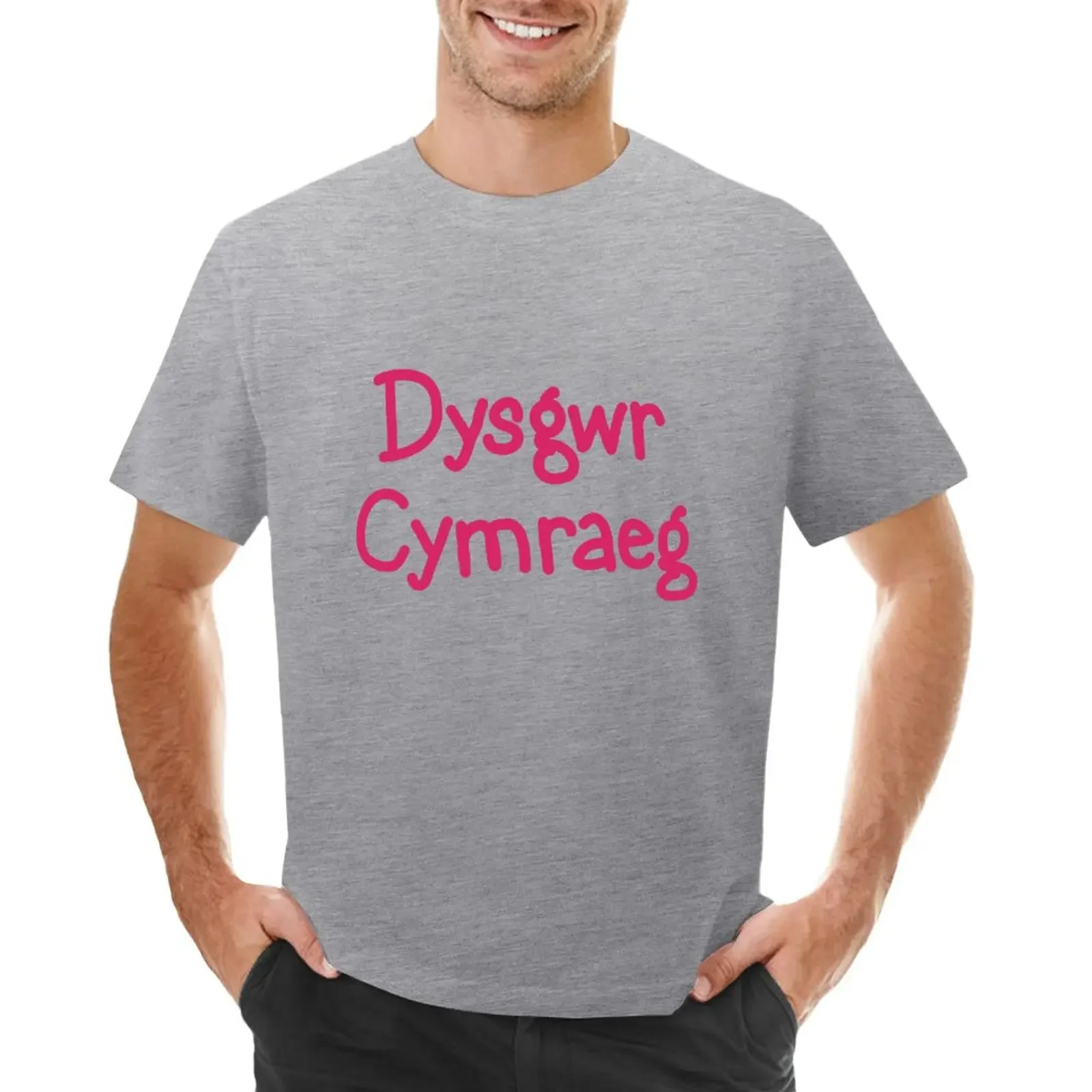 

Welsh Learner Dysgwr Cymraeg T-shirt tees oversized aesthetic clothes men t shirts