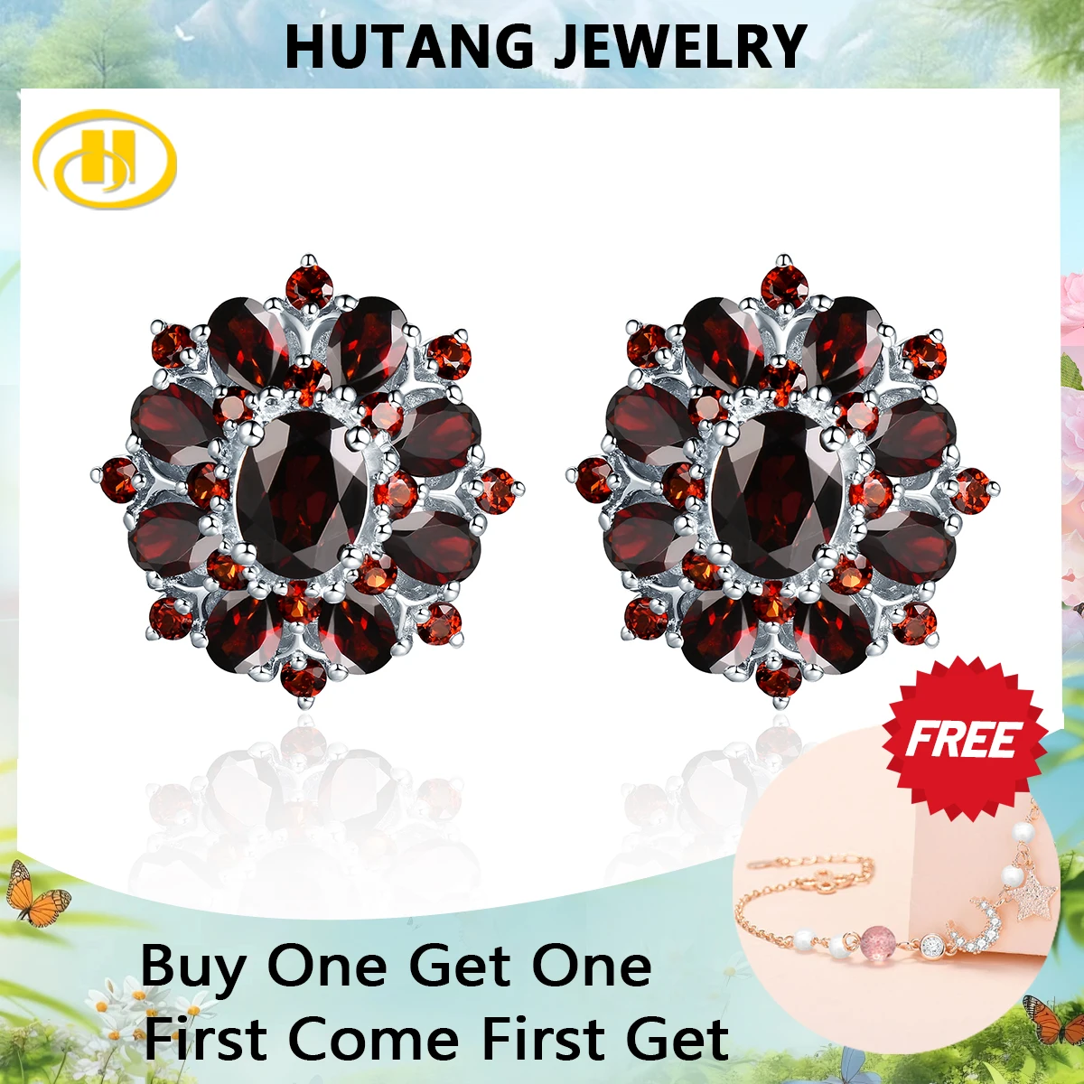 Hutang 15ct Черный гранат серебряные серьги , натуральный драгоценный камень 925 Серебро хорошее ювелирное изделие для женщин, подарок на Рождество
Hutang 15ct Черный гранат серебряные серьги , натуральный драгоценный камень 925 Серебро хорошее ювелирное изделие для женщин, подарок на Рождество