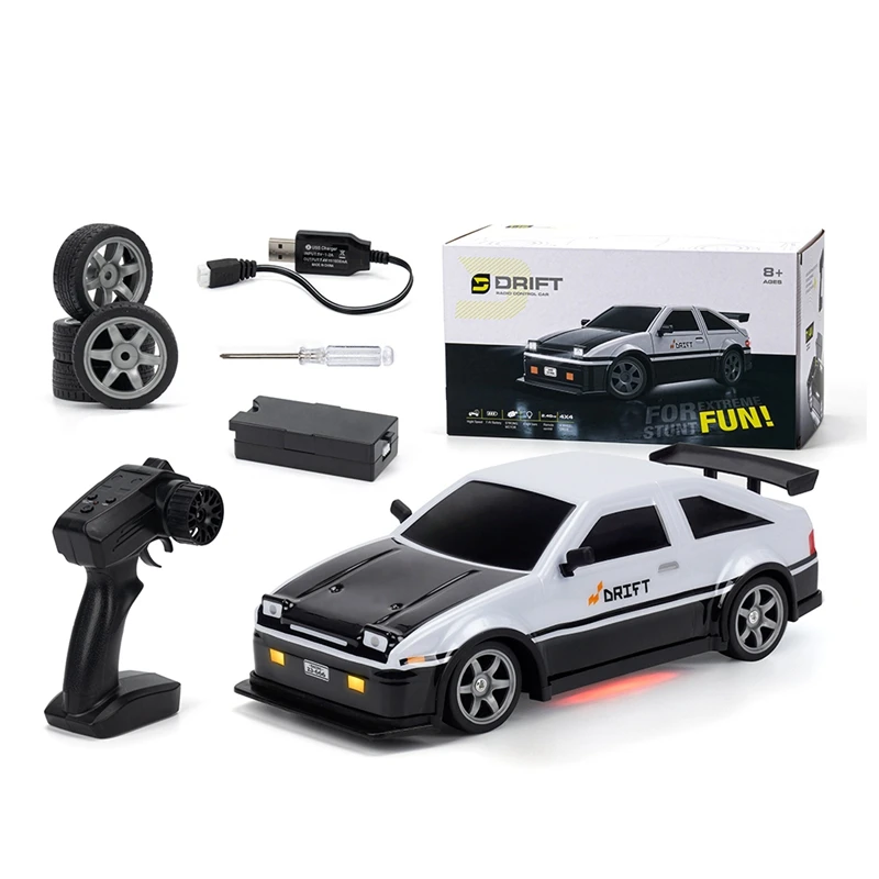 

1:16 RC Drift Car, 25KM/H 2.4G 4WD High Speed RC Cars For Kids, With LED Lights, Extra Tires, Drift RC Cars For Adults