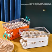 24Grid Egg Drawer Fridge Organizer Holder Transparent Storage Box Kitchen Refrigerator Duck Chickens Eggs Tray Kitchen Organizer
24Grid Egg Drawer Fridge Organizer Holder Transparent Storage Box Kitchen Refrigerator Duck Chickens Eggs Tray Kitchen Organizer