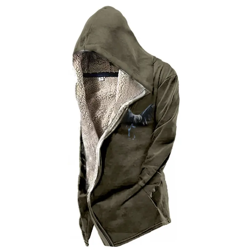 Men's Winter Lambswool Zipper Hoodies Thicken Warm Jackets Skull Print Hooded Cardigan Long fashion Coat Casual for Men Clothing
Men's Winter Lambswool Zipper Hoodies Thicken Warm Jackets Skull Print Hooded Cardigan Long fashion Coat Casual for Men Clothing