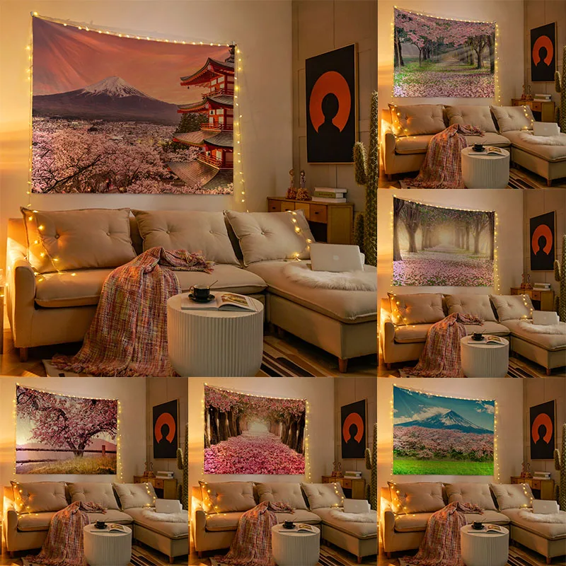 Tapestry Room Art Decor Home Wall Mount Fuji Cherry Blossom Hanging Background Cloth
Tapestry Room Art Decor Home Wall Mount Fuji Cherry Blossom Hanging Background Cloth