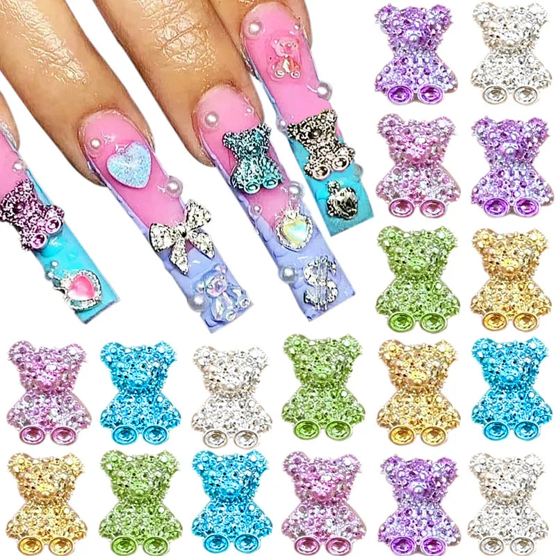 50pcs 3D Glitter Nail Charms Cute Bear Bowknot Starfish Nail Art Charms Kawaii Nail Rhinestones Jewelry DIY Nail Accessories
50pcs 3D Glitter Nail Charms Cute Bear Bowknot Starfish Nail Art Charms Kawaii Nail Rhinestones Jewelry DIY Nail Accessories