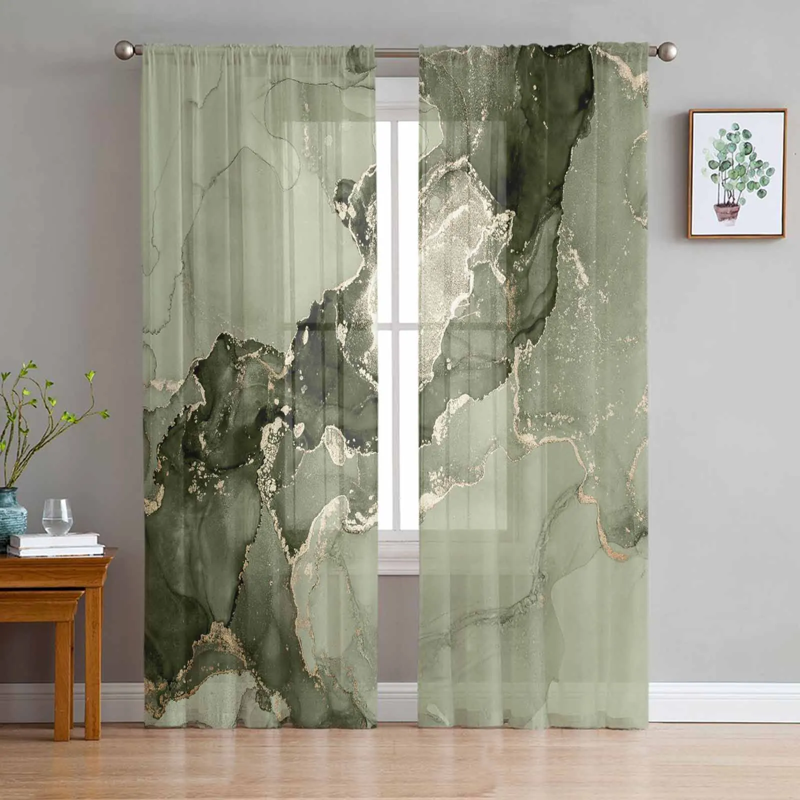Marble Texture Ink Wash Chinese Style Sage Green Sheer Curtains Living Room Decoration Window Curtain Kitchen Tulle Voile Drapes
Marble Texture Ink Wash Chinese Style Sage Green Sheer Curtains Living Room Decoration Window Curtain Kitchen Tulle Voile Drapes