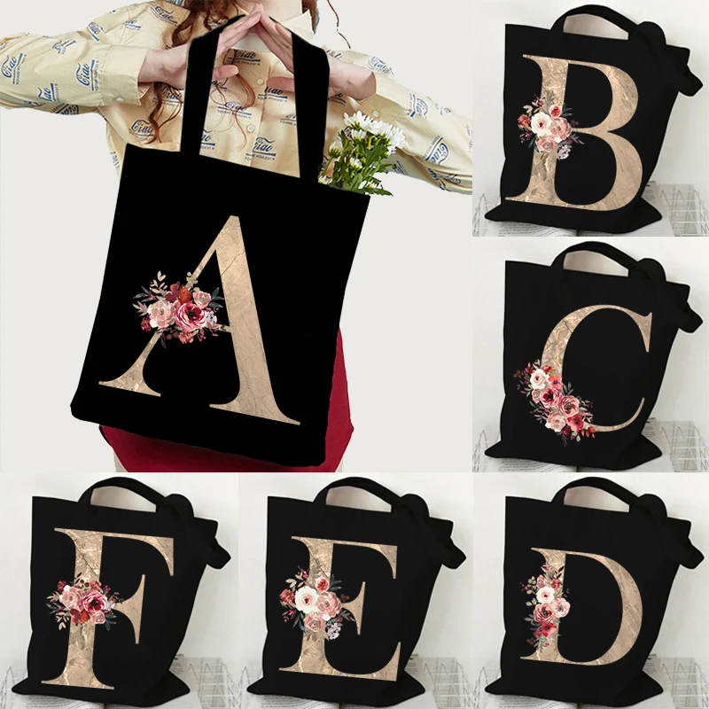 Vintage Flower 26 Alphabet Women Canvas Tote Bag Y2K Aesthetics Shoulder Bag Floral Letter Shopping Bag Fashion Student Handbag
Vintage Flower 26 Alphabet Women Canvas Tote Bag Y2K Aesthetics Shoulder Bag Floral Letter Shopping Bag Fashion Student Handbag